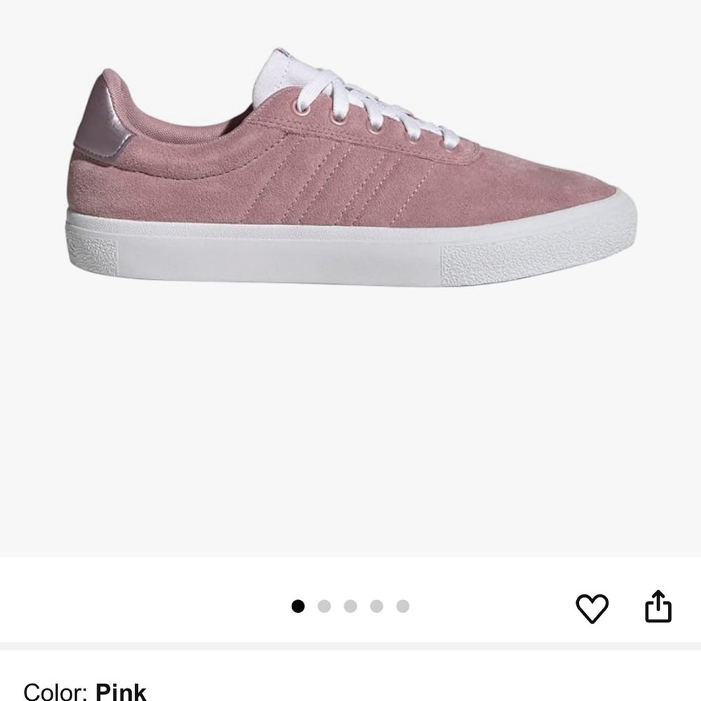 Adidas Soft Pink Suede Sneakers